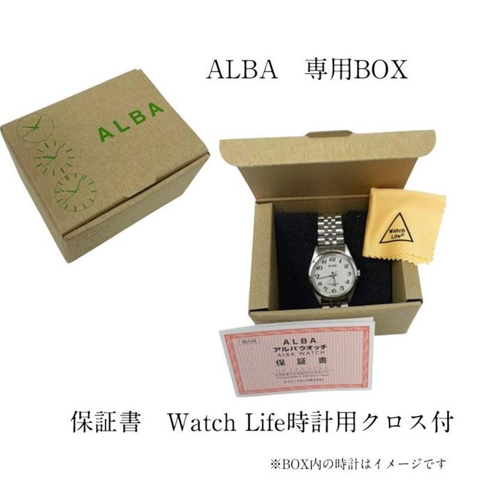 Seiko Alba Women's Quartz Watch AEGK426 (White Dial, Silver Case)