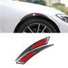 2X Carbon Fiber Car Wheel Eyebrow Fender Arch Trim Strip Decal Sticker Accessory