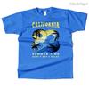 Unisexs Cotton California Summer Time Graphic High Quality T Shirt Street Casual Style Tee for Unisex and Women