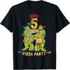 Teenage Mutant Ninja Turtles I'm 5 Dude Pizza Birthday Party T-Shirt