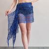 Hollow Out Belly Dance Belt Tassel Belly Dance Costumes Shiny Belly Dancing Scarf  For Women