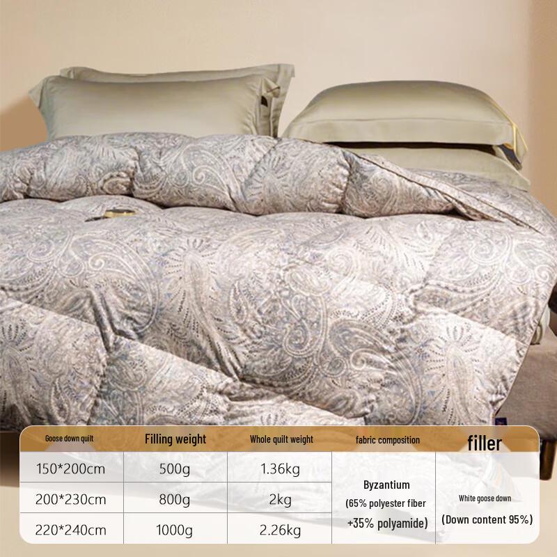 95% White Goose Down Winter Duvet
