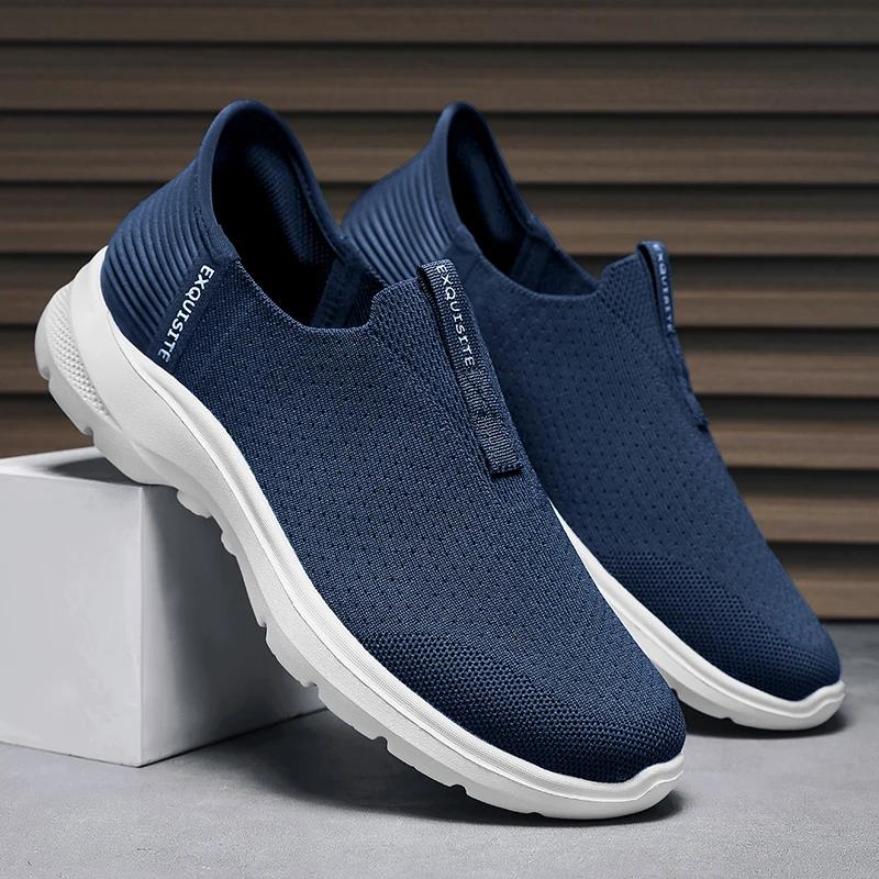 Men's Walking Shoes Summer Casual Sneakers Outdoor Breathable Slip-on Comfortable Mans Shoes Zapatos Para Hombres Zapatillas