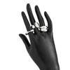2025 New Vintage Punk Metal Rings Set for Women Aesthetics Jewelry Gift Gold Silver Color Irregular Geometric Knuckle Joint Ring Opening Jewelry