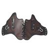 Motorcycle Universal Brown PU Leather Heat Saddle Shield Deflectors For Harley Touring Electra Glide Softail Dyna Sportster 883