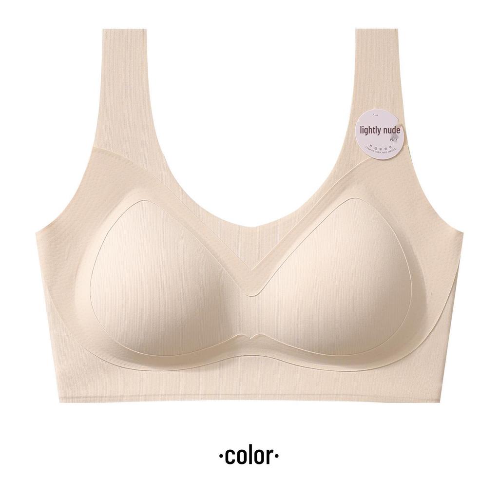 Seamless Lift Bra: Thin, Wide-Strap, Anti-Sagging Push-Up for Large Busts, Comfortable Wire-Free Support for Women