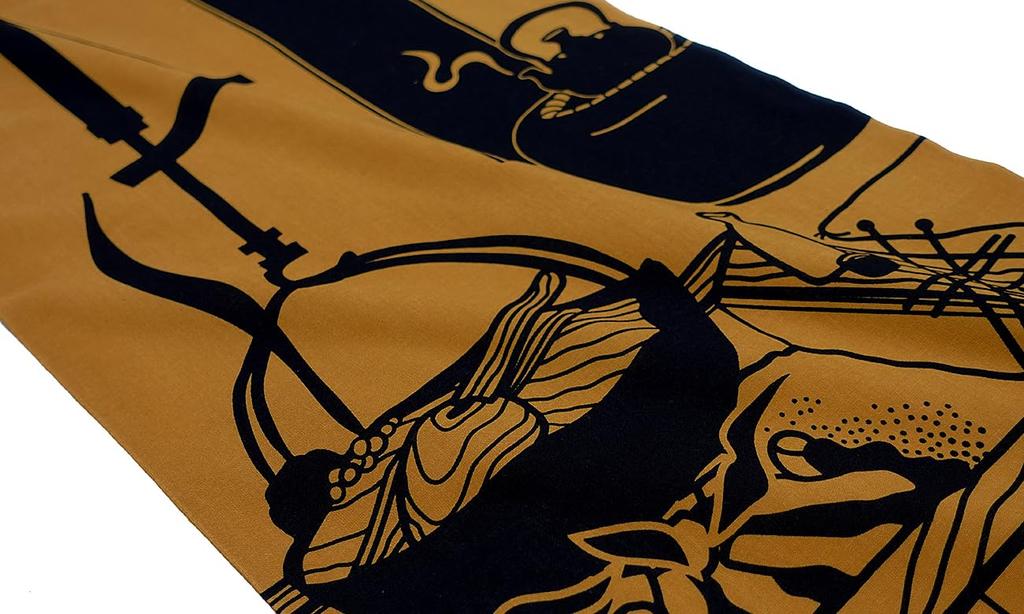 Dyeing Anbo Hand Towel Authentic Made In 35cm X 100cm "Nabemamori" (Pot Charm), Dyed, 100% Cotton, Tokuoka, Japan,