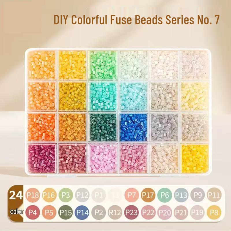 264-Color Fusion Perler Beads DIY Set: Complete Spectrum Educational Puzzle Toy, Individually Packaged