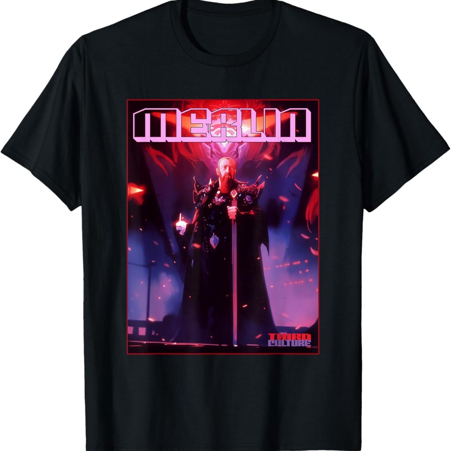 KING ARTHUR SERIES_ CYBERPUNK MERLIN T-Shirt S