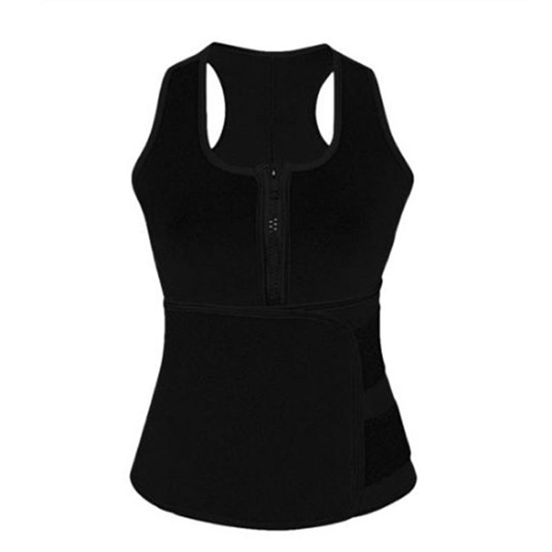 

Чоловічий корсет для живота великого розміру Спортивний жилет із застібкою на талії на липучці XL чорний