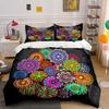 "Colorful Mandala Three-Piece Set" Soft Comfortable Duvet Cover Bedding Set Included 1*Duvet Cover & 2*Pillowcases Gift