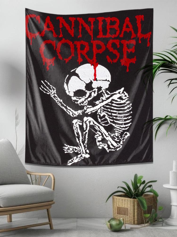 Художественный стиль Хоррор Череп Драпировка Уникальный Домашний Декор Настенный Гобелен 74x94cm(29x37in)