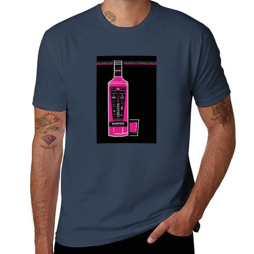 Pink Whitney T-Shirt for a Boy Graphics Heavyweight T Shirts for Men