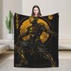 SubZero Mortal Kombat  Knitted Blankets   Plush Throw Blanket Bed Sofa Personalised UltraSoft Warm Bedspreads