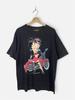 Vintage 90s Betty Boop Ride Harley Bike Cartoon Single Stitch Tshirt Large