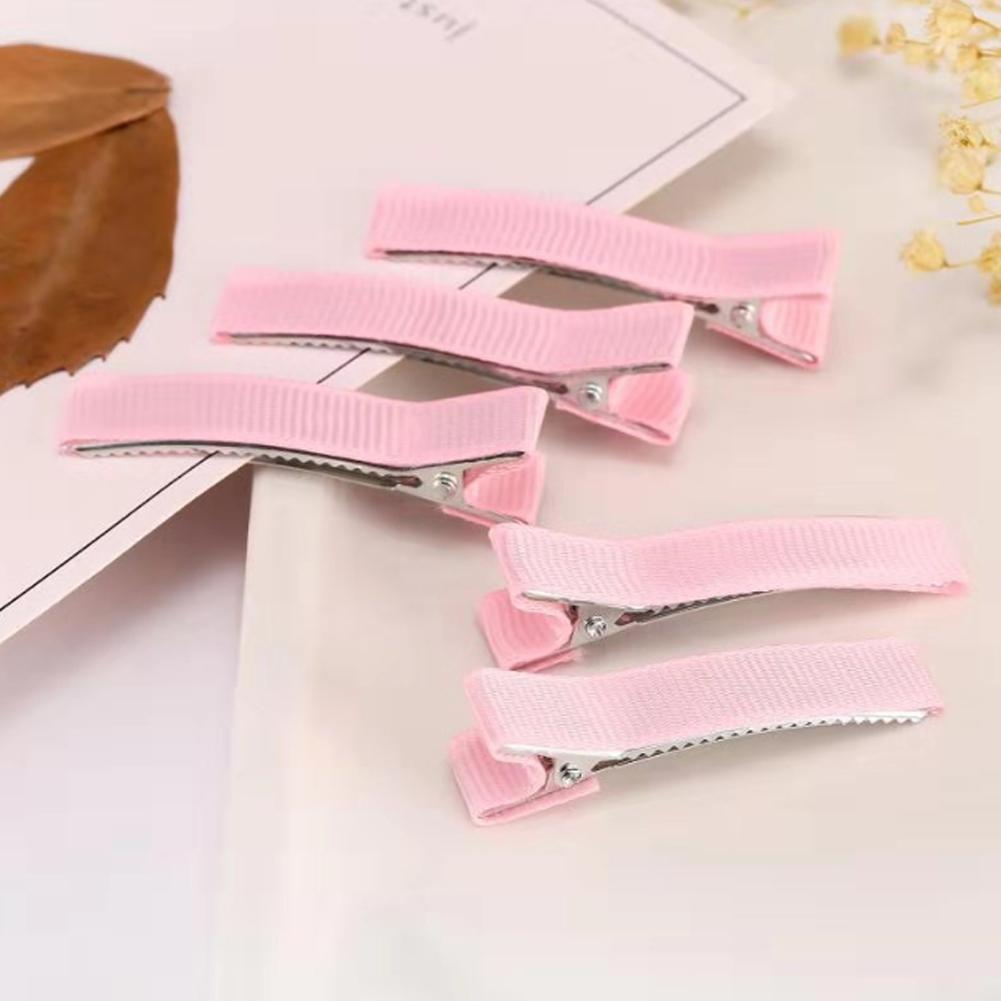 10PCS DIY Handmade Hairclips For Women Basic Bows Hair Clips Coverd Ribbon Hair Barrettes Handicraft Hair Accessories