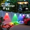 Solar Deck Lights Outdoor Waterproof RGB Color Changing Fence Step Lamp Solar Powered  for Patio Stairs Garden Balcony