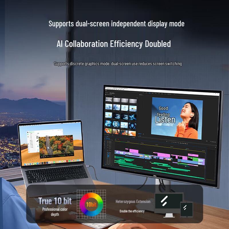 LeevooGreenU USB-C To HDMI 4K Display Cable