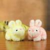 Plush Bunny Keychain Plush Toy With Pp Cotton Filling For Gift And Collection