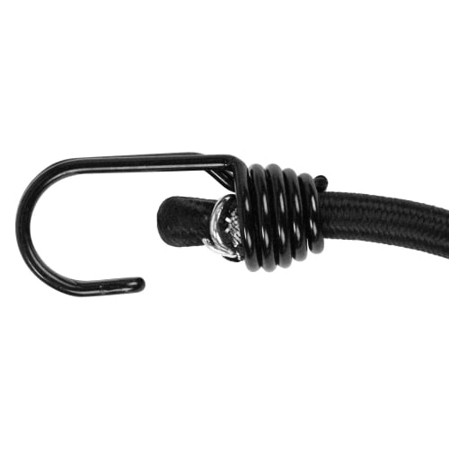SK11 (SK11) Rubber Rope J-hook On Both Ends Round Rubber Type 10mm X 110cm SKG-R10110BK