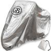 GB PRODUCT Silver Motorcycle Cover, Repellent, All-Season 210D, 84.5 X 47.2 Inches (240
