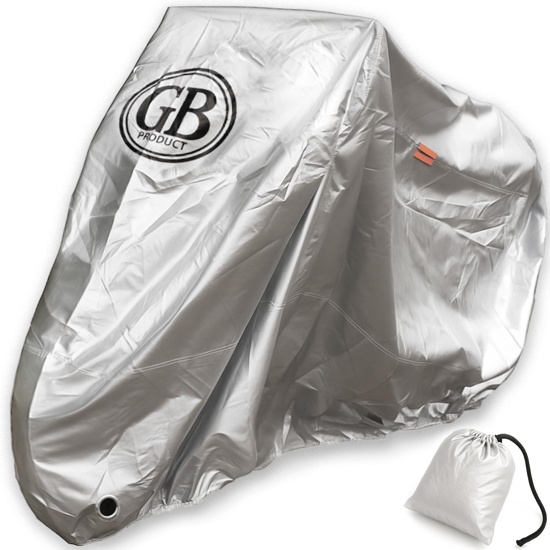 

GB PRODUCT Серебристый чехол для мотоцикла, водоотталкивающий, всесезонный 210D, 84,5 x 47,2 дюйма (240 Total length 240cm x серебряный