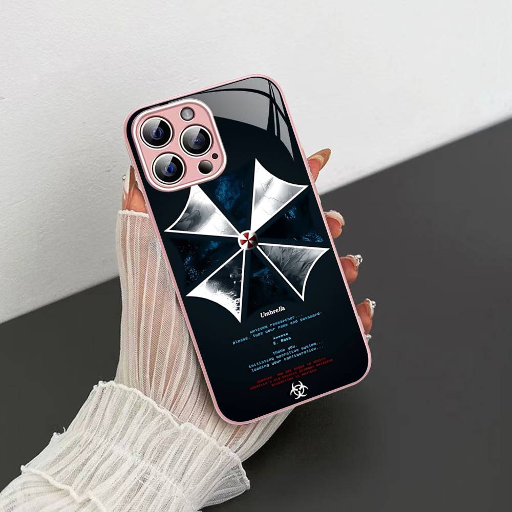 Movie U-Umbrella C-Corporation Logo Tempered Glass For Iphone 14 13 12 11 Pro Mini XS MAX 14Plus X XS XR Fundas