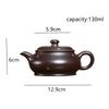 Chinese Yixing Purple Clay Teapot Handmade Tea Pot Beauty Tea Infuser Kettle Raw Ore Zisha Tea Set Household Teaware 130ml