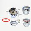 2PCS Hot Cold Faucet Handle Knob Universal Tap Top Head Cover Sink Grips Switch Kitchen Bathroom Faucet Replacement Accessories