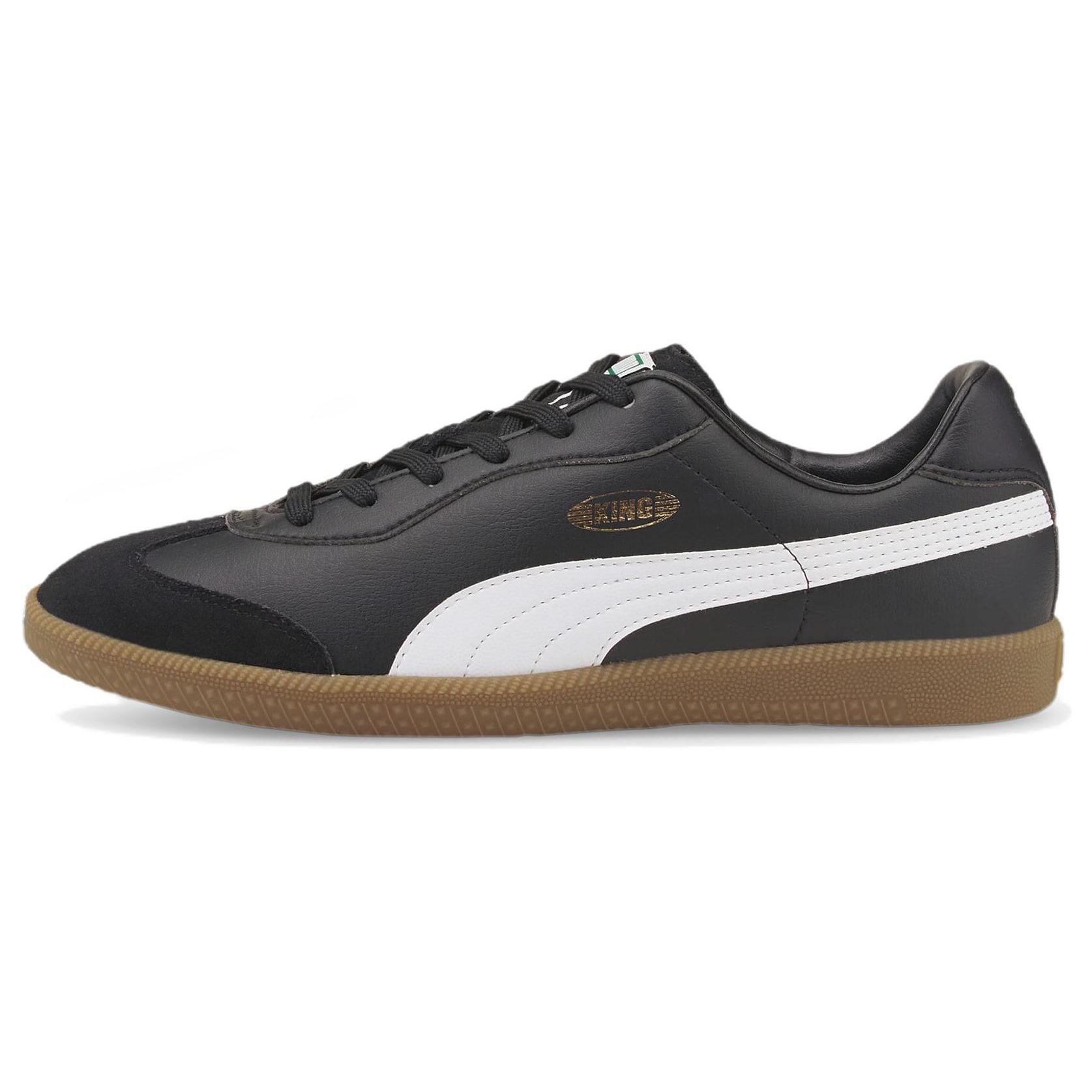 

Puma King 21 IT Black White Gum Men Sneakers 106696-01 40