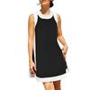 Two Piece Set for Women Summer Boho Color Block Outfits Sleeveless Crewneck Side Slit Mini Dress Casual Lounge Short Sets