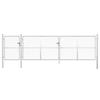 Mesh Garden Gate Silver 500 X 125 Cm Galvanized Steel