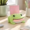 Compact Pen And Note Stand Cute Frog Adhesive Dispenser, Creative Cartoon Animal Stationery Organizer, 3D Student Study Desk Accessories Print Stable