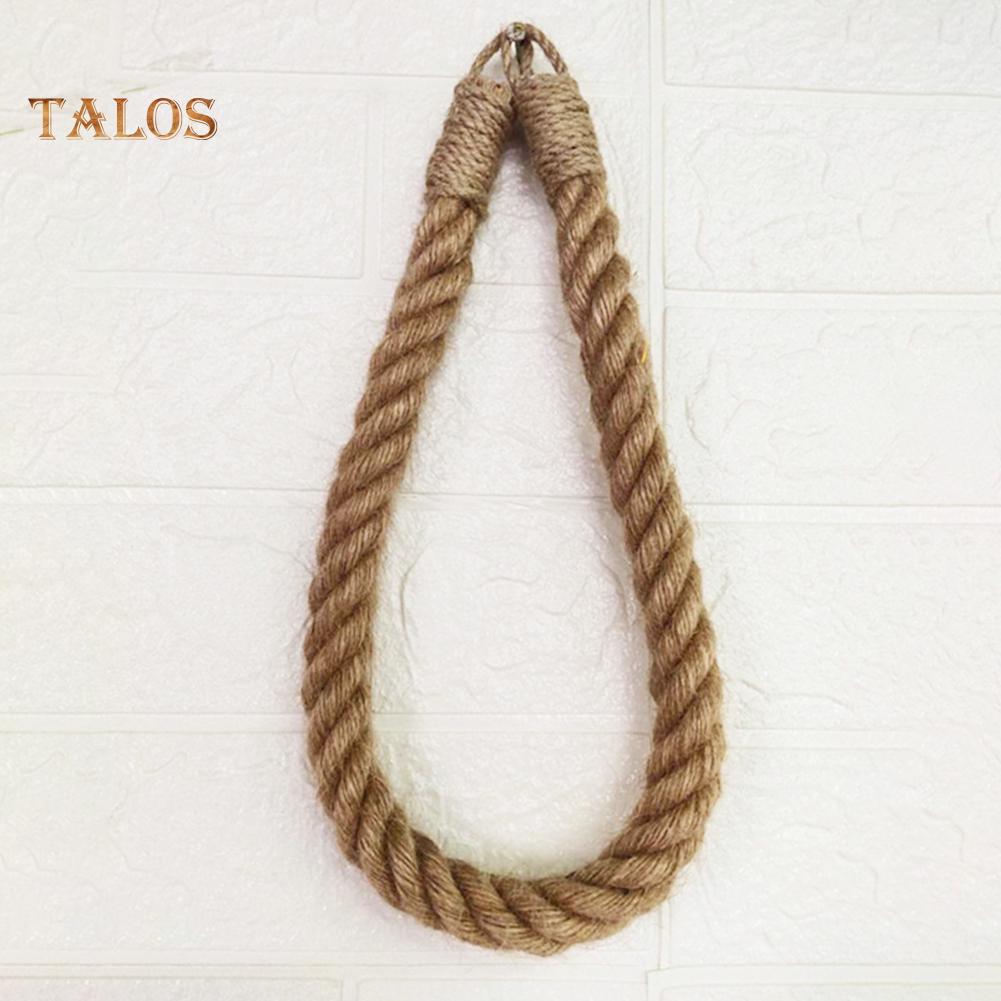 TB Vintage Style Woven Hanging Rope Toilet Paper Roll Holder Decor