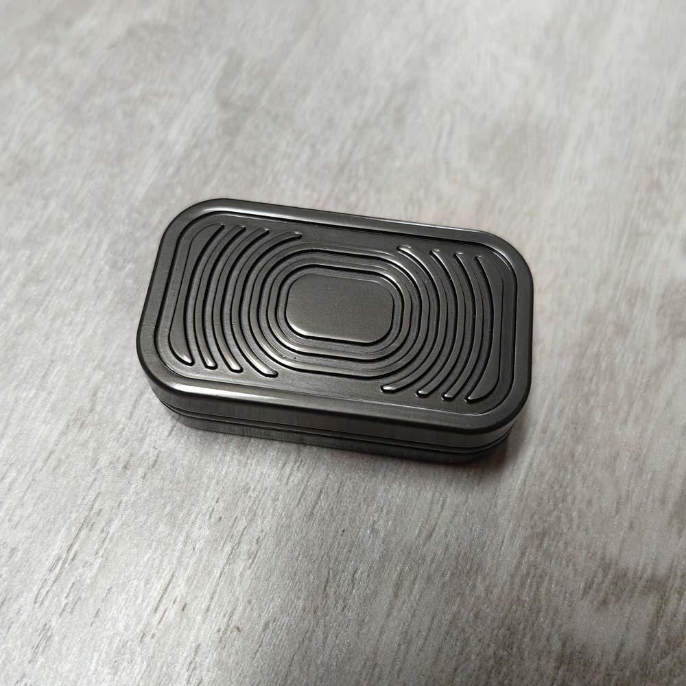 Hand Spinner Push Card Magnetic Triple Push Metal Fidget Toy Creative Fidget Slider  ADHD Autism