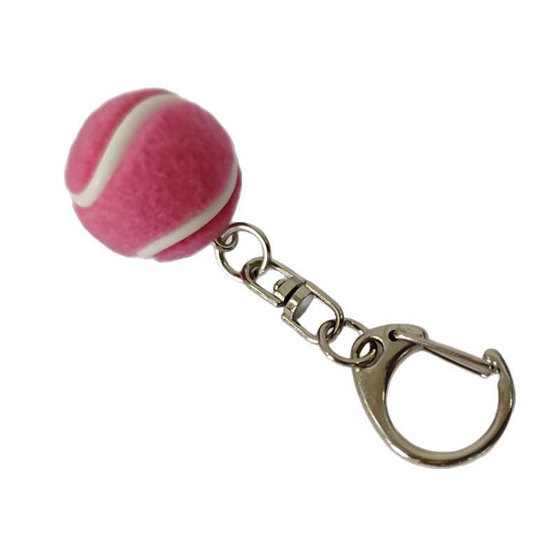 Mini Tennis Ball Keychains With Vibrant Assorted Colors And Metal Clasps For Backpack Decor Tennis Lovers Small Gifts