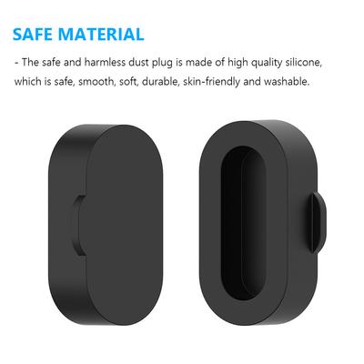 10pcs Universal Dust Cover Silicone Charger Case Anti-dust Charging Port Cover Watch Accessories for Garmin Fenix 7 7s 7x 6 5 5x