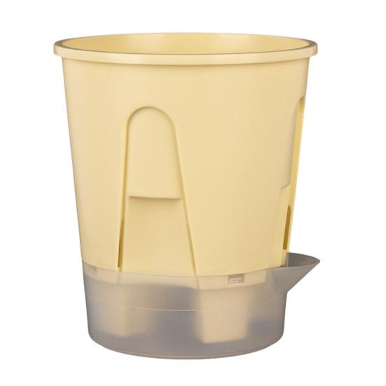 Self Watering Planter Flower Pot with Reservoir Saucer Ventilated Plant Pot for Phalaenopsis Indoor Orchids Home Balcony Office Desk