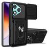 For Honor 400 Lite 5G Case PC+TPU Kickstand Phone Back Cover with Camera Slider