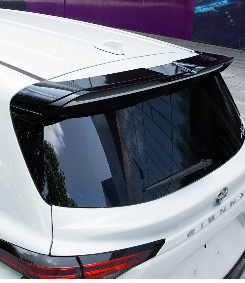Rear, roof, and high-profile spoilers for 2021-2024 Toyota Sienna and Retvia models.