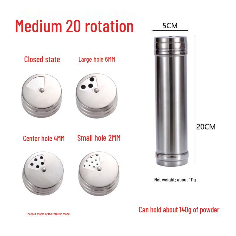 Stainless Steel Spice Shaker Jar