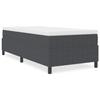 VidaXL Lit à ressorts Box Gris foncé 90x200 cm Tissu en velours côtelé 3337388