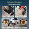 Portable Foldable Fishing Bucket & Live Fish Protector 