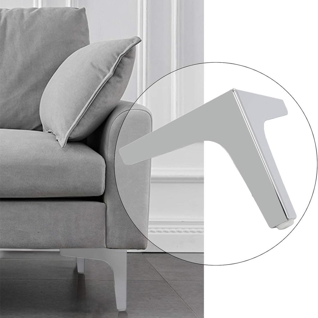 4er-Pack Dreieckige Möbelbeine 15 cm Moderne Metallmöbelbeine für Schränke Sofas und Tische Stützbein Hardware Zubehör