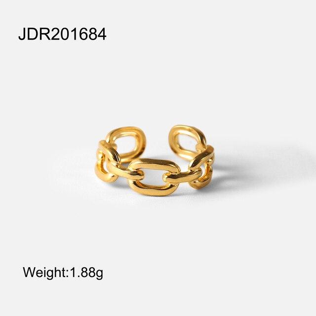 Youthway  Gold Plated Waterproof Ring Series For Woman Stainless Steel Charm Fashion Jewelry Elegant Party