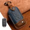 Leather Car Key Cover Case for VW Volkswagen Tiguan MK1 MK2 Magotan Passat B8 Polo Golf 4 5 6 7 Mk7 Jetta POLO Eos Scirocco