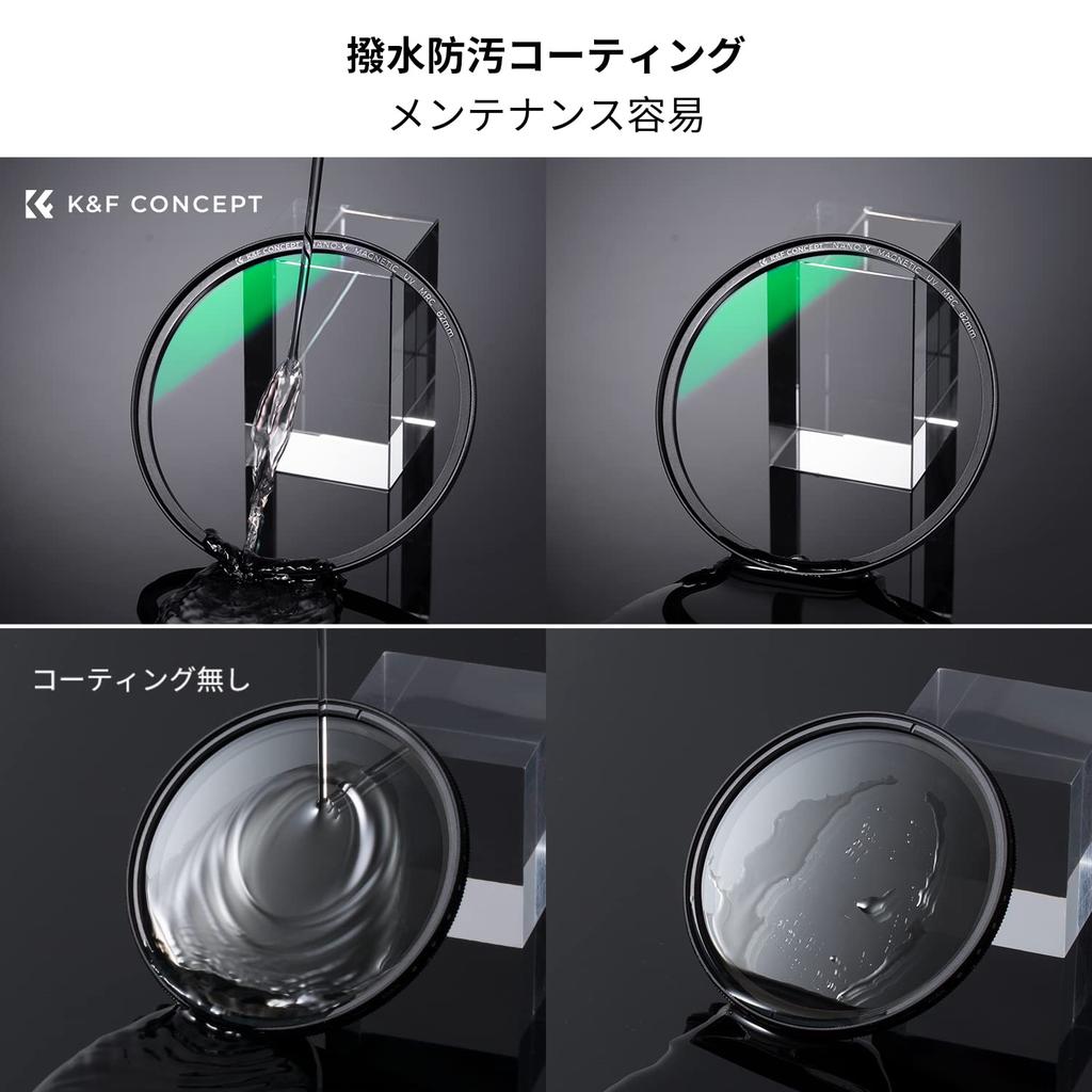 Concept 55mm Magnetic MCUV Filter Magnetic Lens Cap Lens Protection Filter Magnetic Adsorption Easy to Install UV Absorption Lens Protection Nano