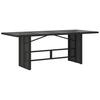 Vidaxl 9-Cz. Garden Furniture Set With Cushions, Black, PE Rattan