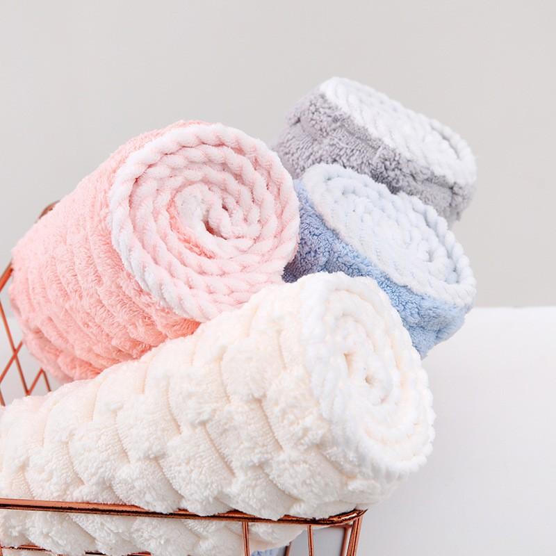 Premium Hair Towel Drying Hat Coral Cloud Wool Super Absorbent Fast Drying Home Spa Accessories