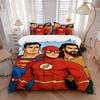 3pcs Superman, Flash Duvet Cover Set, 1 Duvet Cover + 2 Pillowcases (No Insert), High-Definition Print for All Seasons,Durable Yy251103027